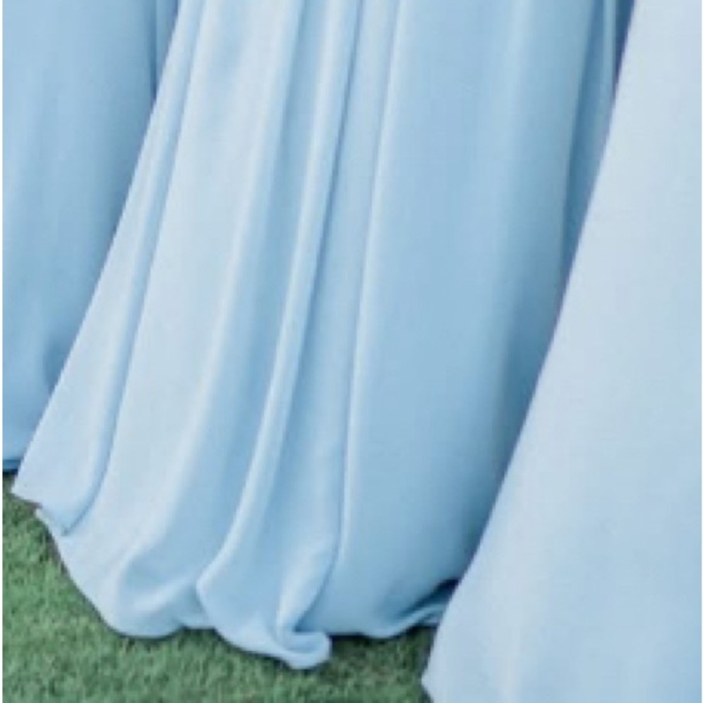 Azazie bridesmaid dress, dusty blue color, size 10, used one time like new - Picture 4 of 11